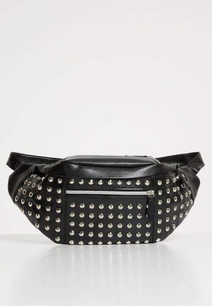Wiz Studded Waist Bag Faux Leather